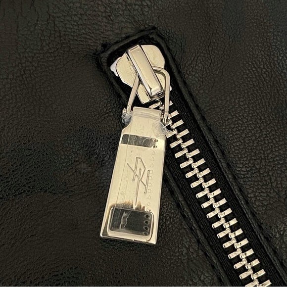 Revolve Divine Heritage Vegan Leather Ultra High Waist Moto Pant Black Medium - Picture 14 of 15